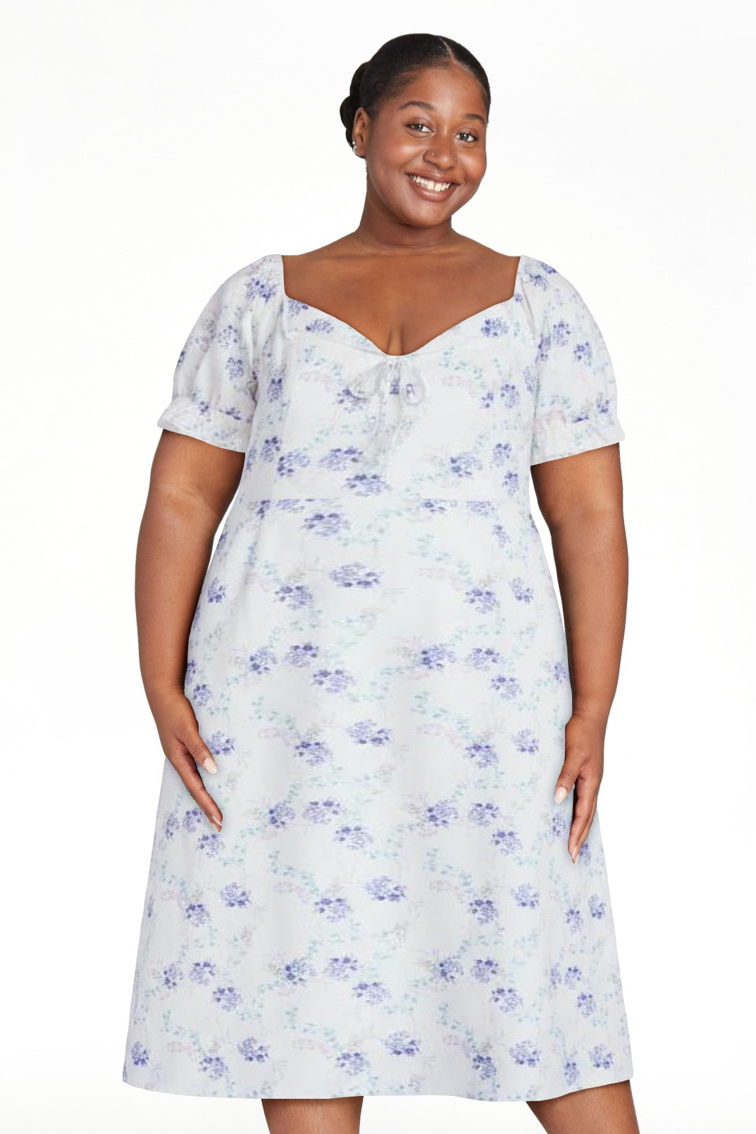 Scoop Women's and Women's Plus Lace Collar Dress, Sizes XS-4X | Walmart (US)