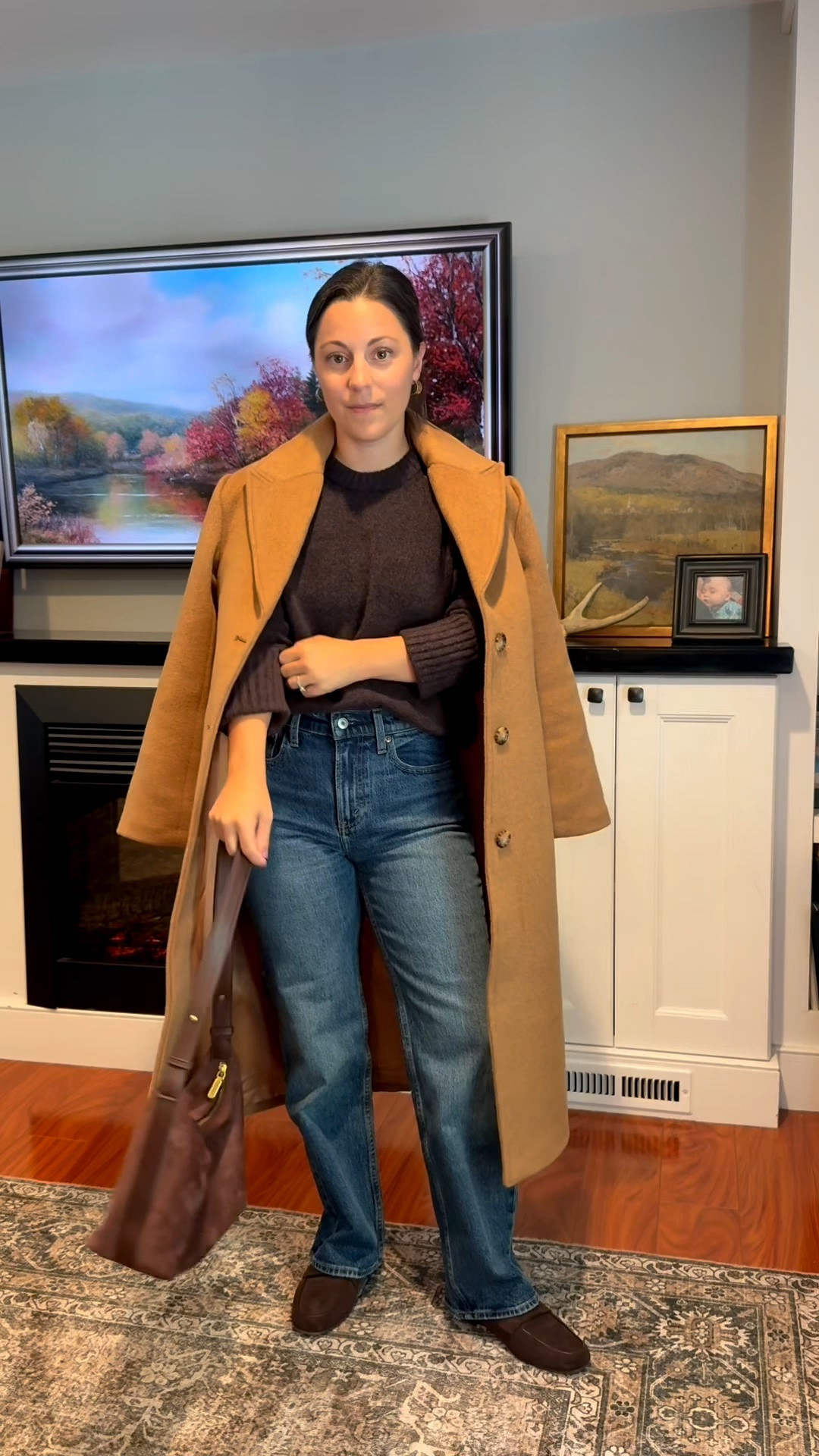 Petite friendly casual fall ootd - xs sweater, xs petite coat, 24 extra short jeans, shoes are true to size. I’m 5ft, 115lbs. 

Fall outfits
Petite outfits
Petite coat
Petite jeans
90s relaxed jeans
Fall sweaters
Loafers
Fall shoes
Mom outfits
Capsule wardrobe

#LTKPetite #LTKSeasonal #LTKootd