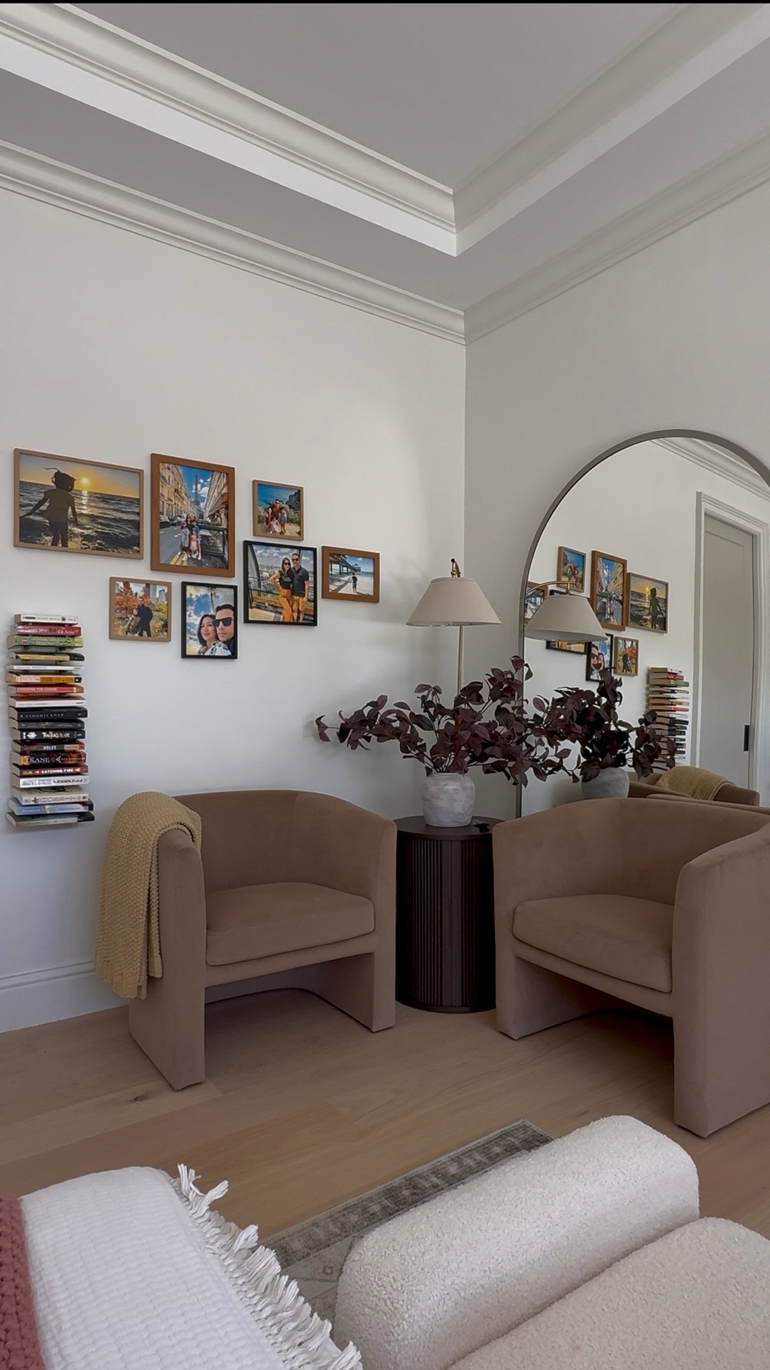 My dish rack turned bookshelf is the perfect addition to our cozy lil reading nook. I have been on a hunt for a side table with hidden storage and I found it - this beautiful fluted walnut round side table with sliding doors. It looks beautiful as is and then when you slide the doors there is a spot for extra books and accessories. Love it  

#LTKFindsUnder100 #LTKHome #LTKFamily