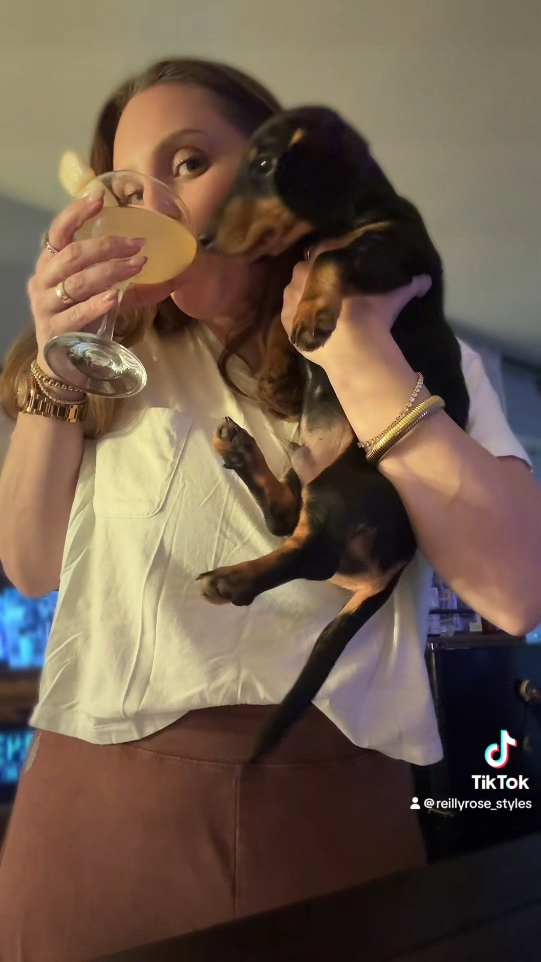 Weenie & a Tini at home!!!! In my favorite hotshot sweats… I’ll take any and every hotshot shape, style & color… but these barrel sweats (if you like barrel) are top tier! 

#LTKMidsize #LTKOver40 #LTKActive