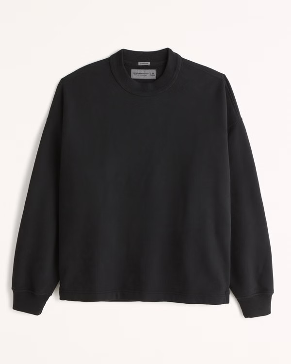 Essential Open-Hem Crew Sweatshirt | Abercrombie & Fitch (US)