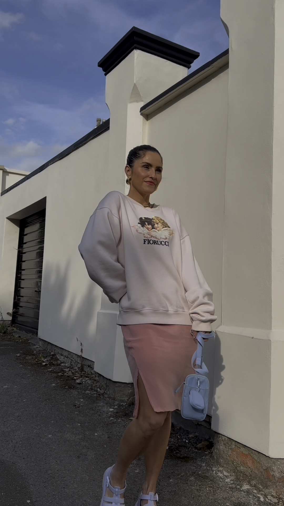 Casual Barbie style. Pink outfit. Pink dress. Pink sweatshirt. Pink sandals. Purple sandals. Fisherman sandals. Fall outfit. Fall fashion. Summer outfit

#LTKstyletip #LTKeurope #LTKSeasonal