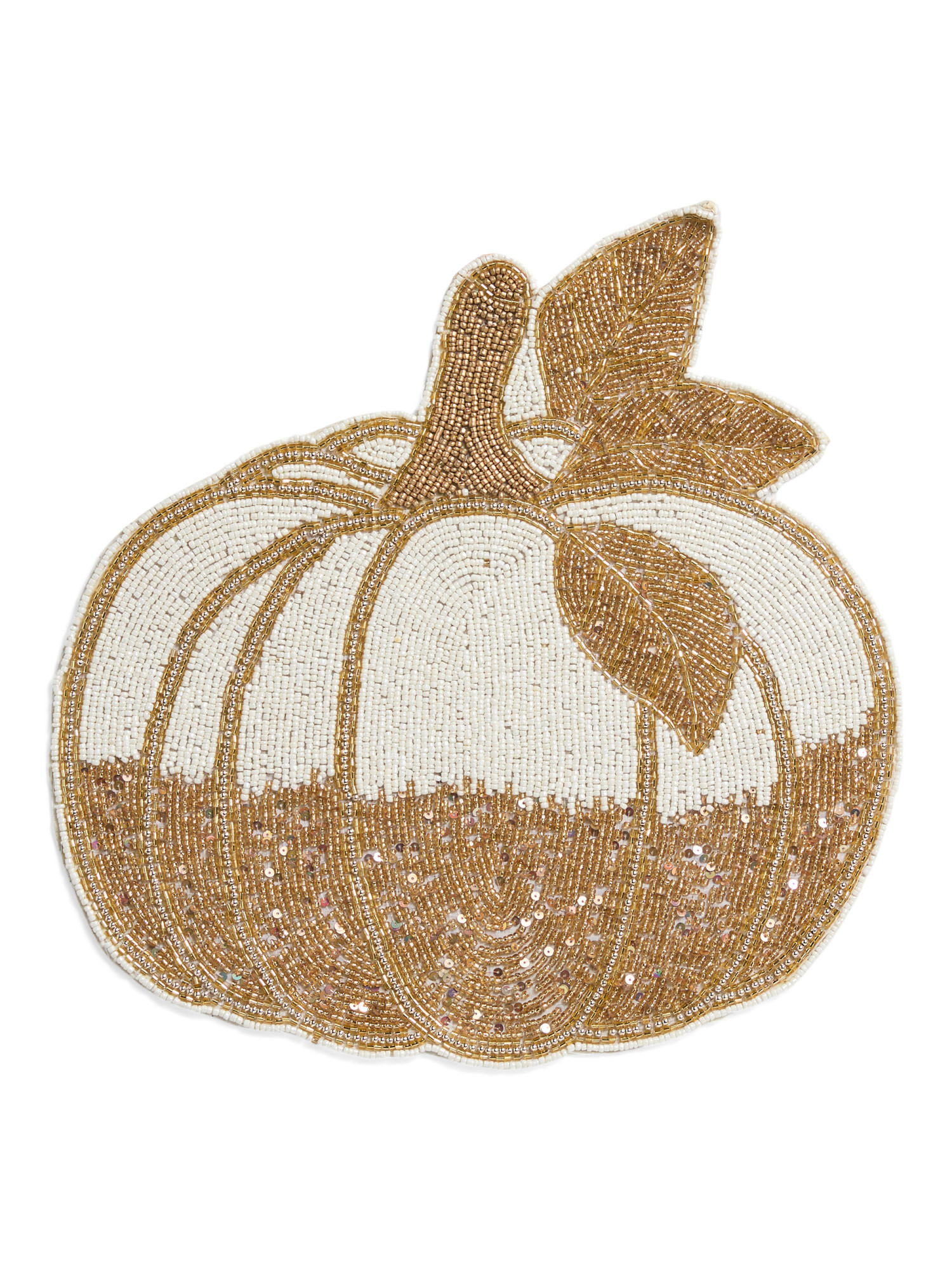 Figrual Pumpkin Stem Beaded Placemat | TJ Maxx
