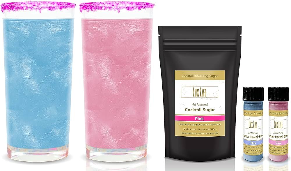 Lux Life Magical Edible Glitter for Kids - All-Natural - Non-Synthetic Sparkle - Transform Drinks... | Amazon (US)