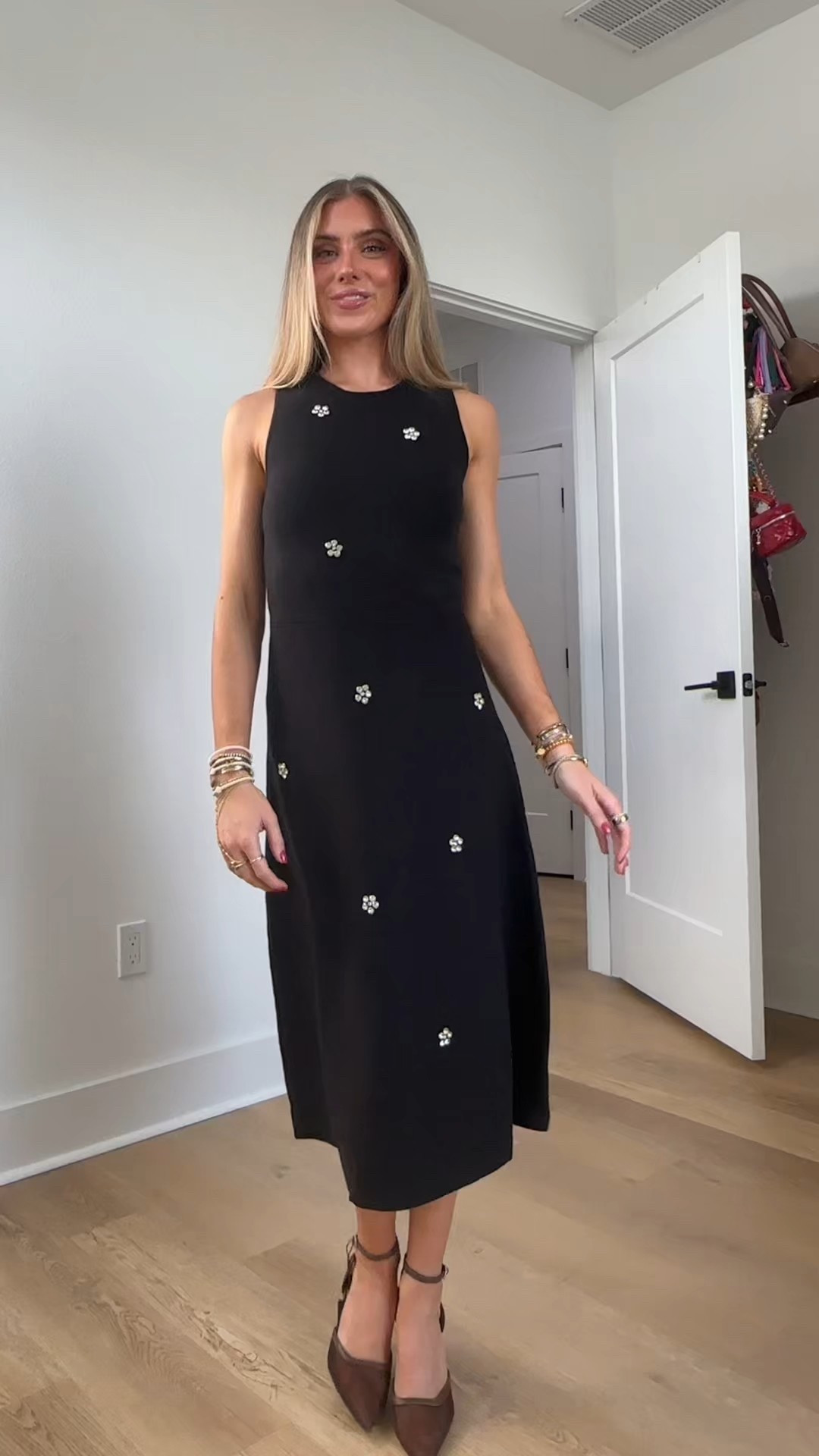 Fusing cozy vibes with dazzling sophistication, Free Assembly's Beaded Sweater Dress makes a stylish statement this season. Supremely soft, this dress flatters with a just-right fit in a sleeveless design. Shimmering rhinestone embellishments at front steal the show and make this dress an elegant pick for your next holiday party or special night out. Pair this sweater dress with our Slingback Kitten Heels (sold separately) and step out in a look that wows. Only at Walmart.

#LTKHoliday #LTKFindsUnder50 #LTKootd