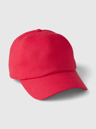 Linen-Cotton Baseball Hat | Gap (US)