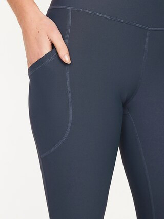 High-Waisted PowerSoft 7/8 Pocket Leggings | Old Navy (US)