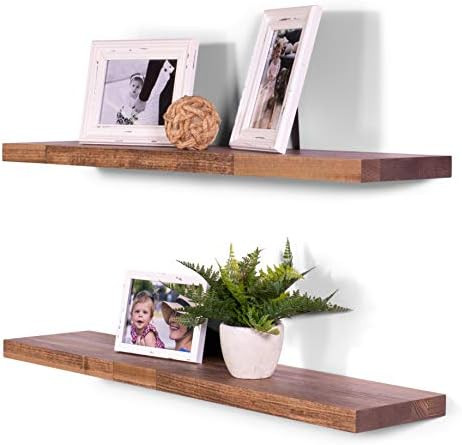 DAKODA LOVE Floating Shelves | Butcher Block | Solid Hardwood | Premium Craftsman Quality | Easy ... | Amazon (US)