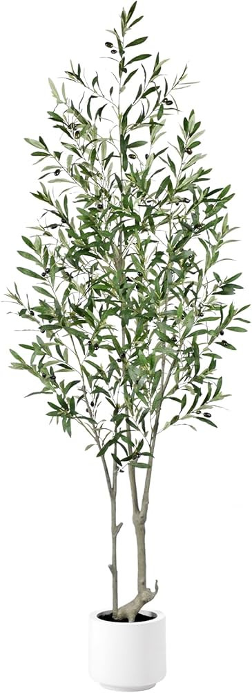Keeplush 7ft Artificial Olive Tree, Fake Olive Tree with 1008 Lifelike Olive Leaves and 72 Fruits... | Amazon (UK)
