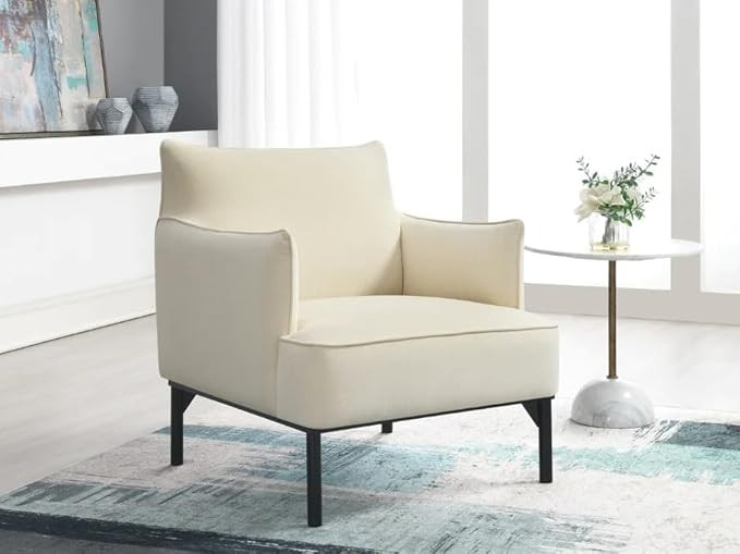 Abbyson Living Rye Chair, Ivory | Amazon (US)