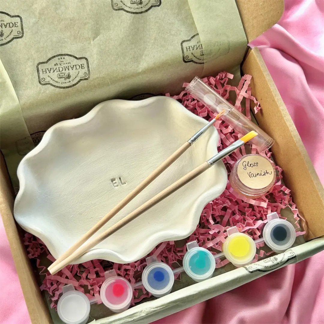 Personalized Ceramic Painting Kit for Bridal Shower Activity Gift Ideas Bundle With Paint Brushes... | Etsy (US)