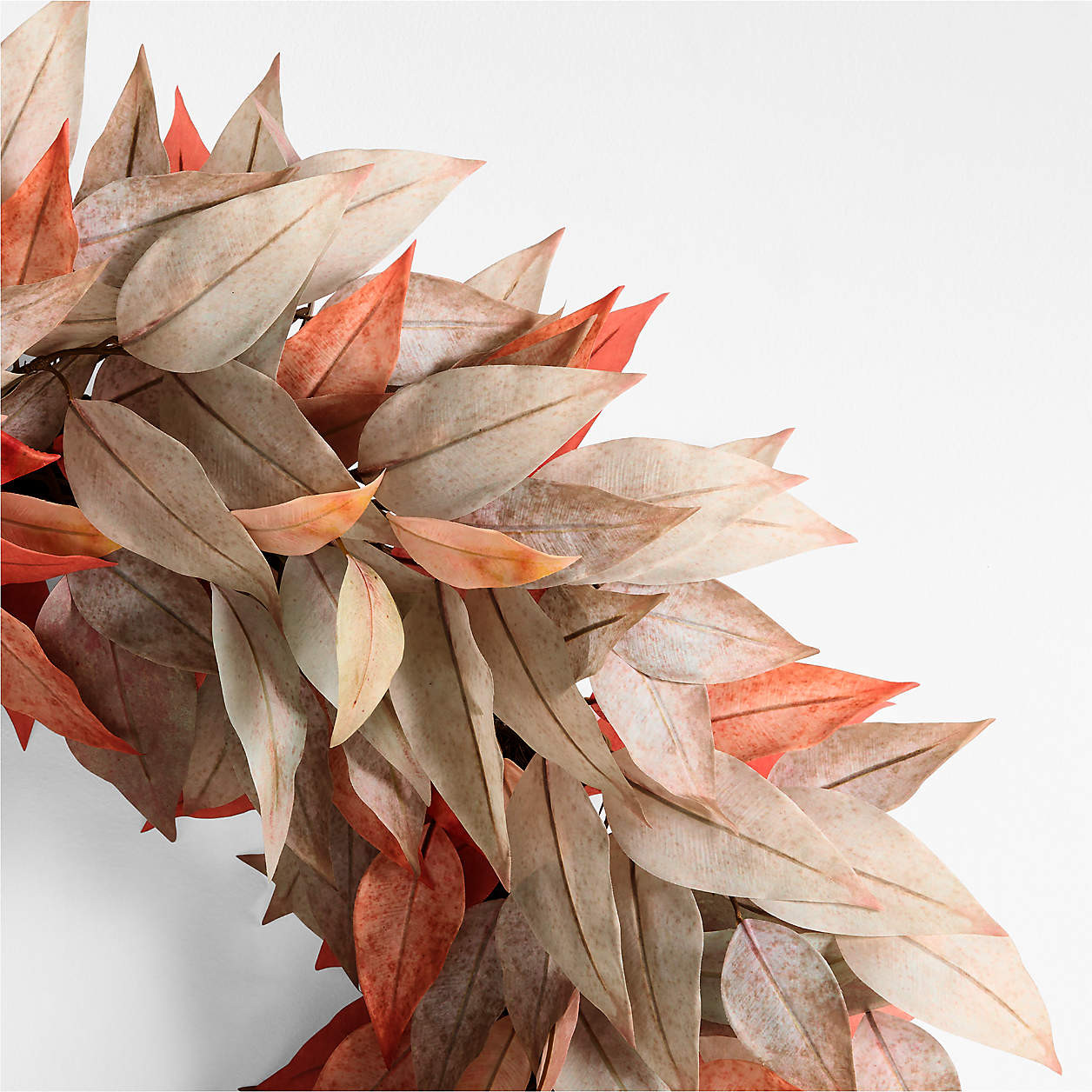 Faux Willow Eucalyptus Wreath 28" + Reviews | Crate & Barrel | Crate & Barrel
