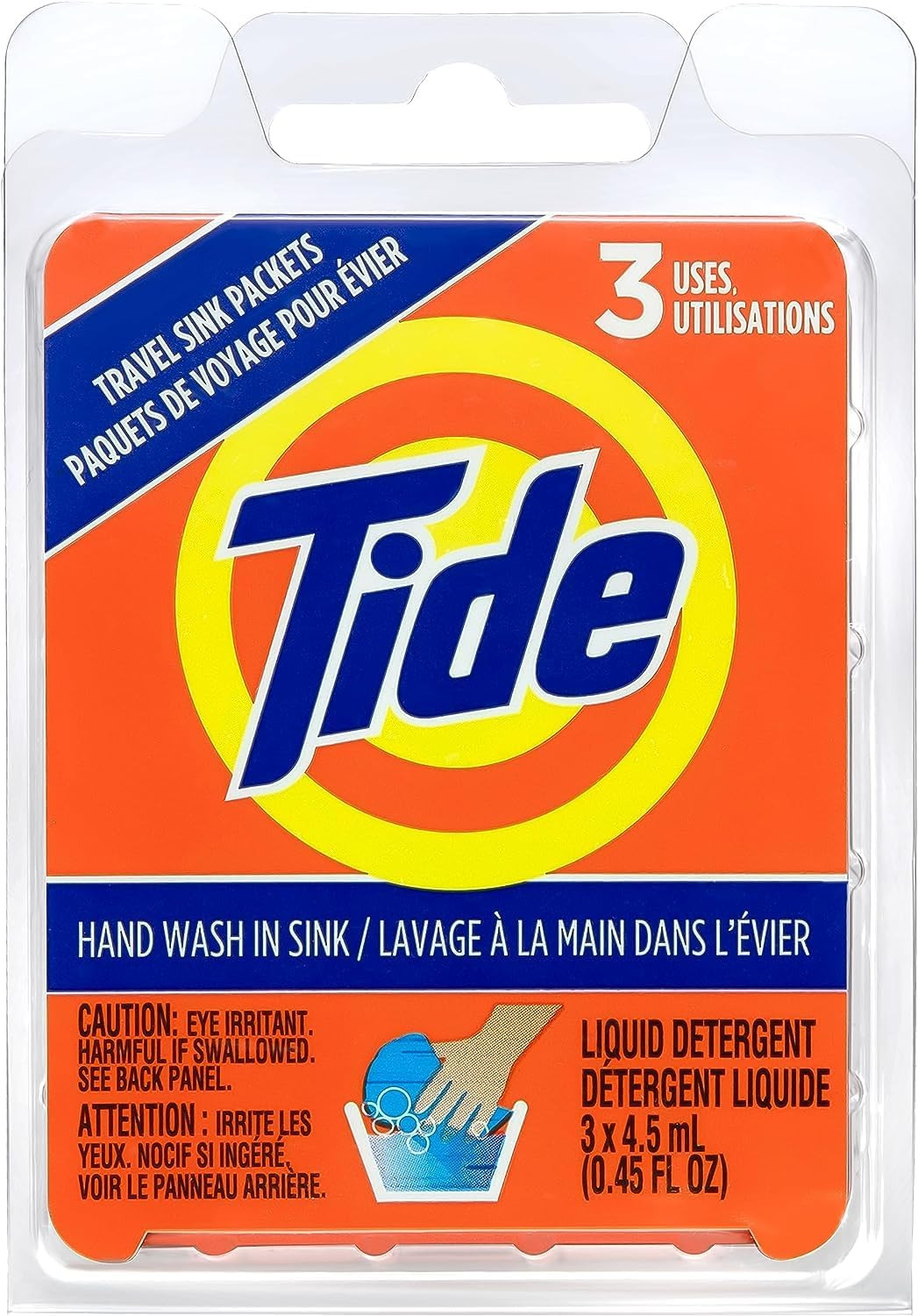 Tide Liquid Travel Sink Packets, 3-Count | Amazon (US)