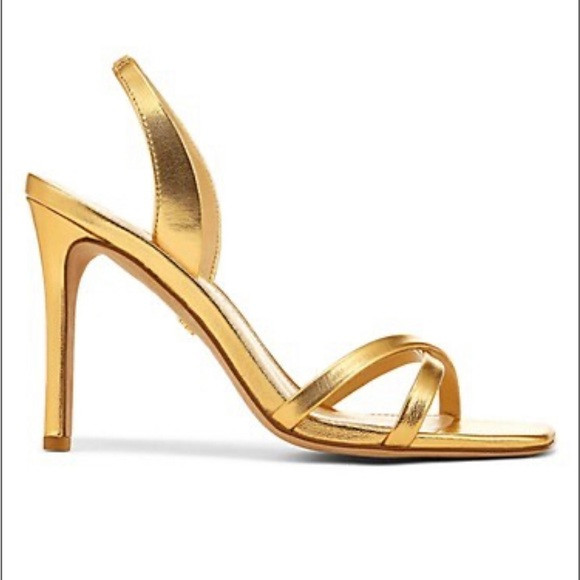 Veronica Beard Analita Gold Strappy Sandals, size 7 | Poshmark