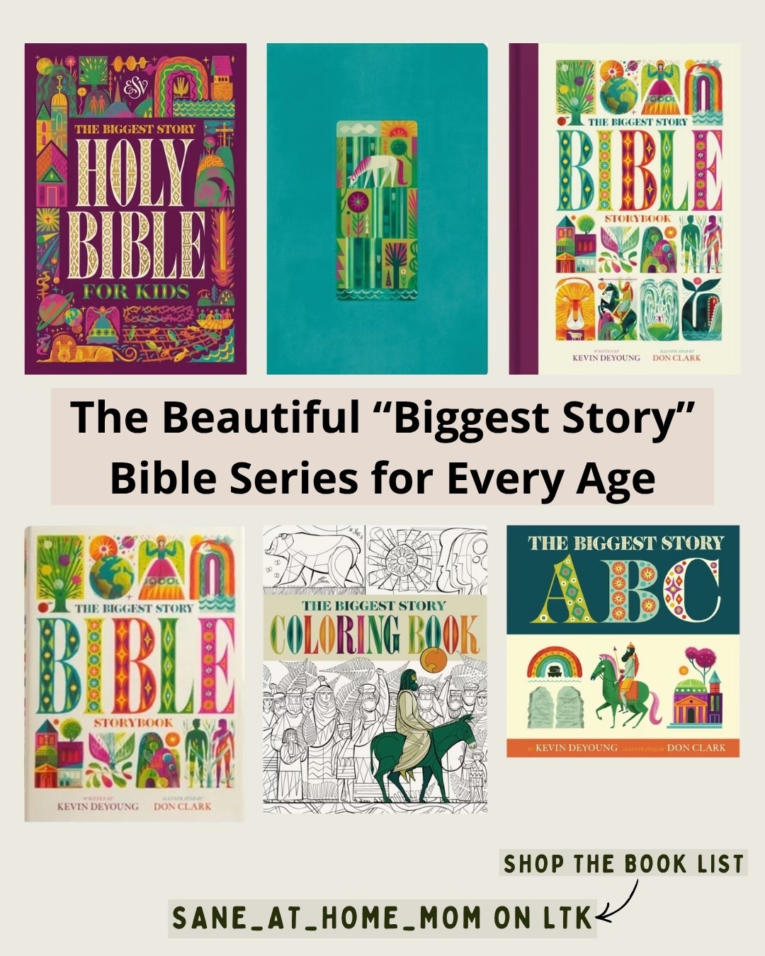 One of my favorite Christian children’s book series is The Biggest Story 🤎📖

What I love most is that it isn’t just one book—it offers so many beautiful ways for children and families to explore the Bible at different ages and stages.

There’s an ABC board book for little ones, beautifully illustrated storybooks in different sizes, a coloring book, and even full Bible editions. So you can find a version that works for your child now and continue adding to the collection as they grow.

The artwork is absolutely beautiful, but I also love how the whole series makes Scripture feel inviting and engaging for children. These would be especially lovely for Christian families, Bible reading, homeschooling, family devotion time, or cozy fall reading together. 🍂

I linked the Biggest Story books on my LTK! Tap over to shop the full book list and see all the different versions—from board books and coloring books to storybooks and full Bibles. 🤎

#ChristianKidsBooks #KidsBible #BibleStorybooks #ChristianParenting #ChristianHomeschool

#LTKcanada #LTKfall #LTKkids