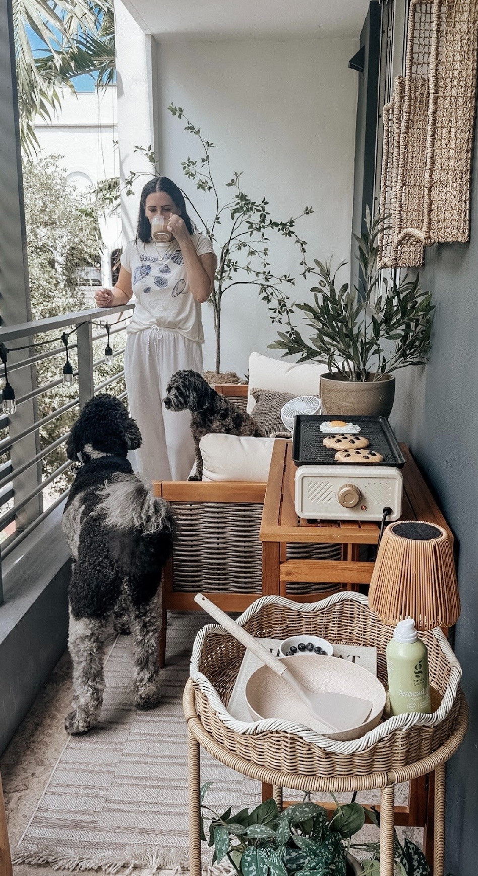 Breakfast on the balcony makes for the perfect morning. ☕️🐶🐾

#AmazonHomeFinds

#LTKdayinmylife