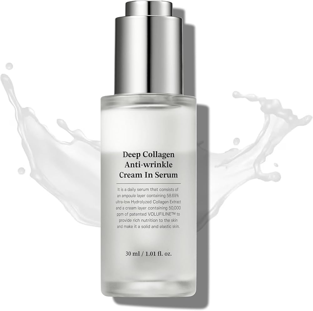 Deep Collagen Anti-wrinkle Cream In Serum | Elasticity Improvement | Firming Anti Aging Facial Am... | Amazon (US)