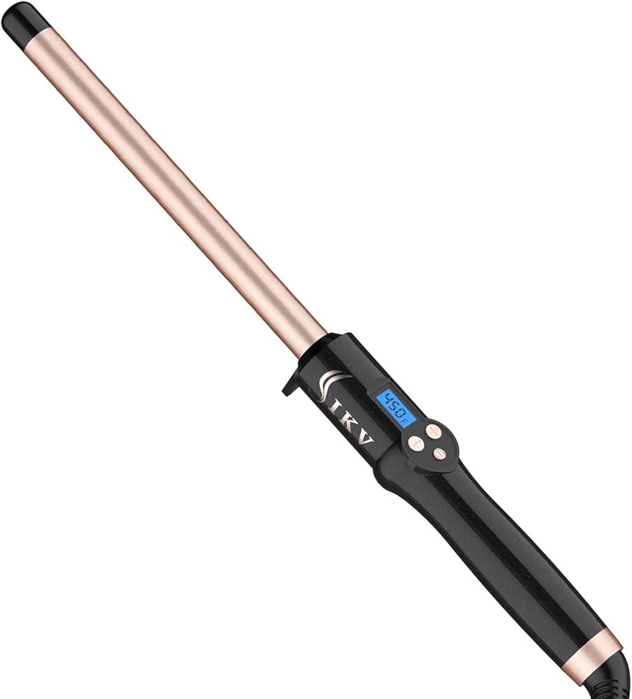 3/4 Inch Curling Wand for Long Hair,Long Barrel Curling Iron Wand for Beach Waves,Dual Voltage Ha... | Amazon (US)