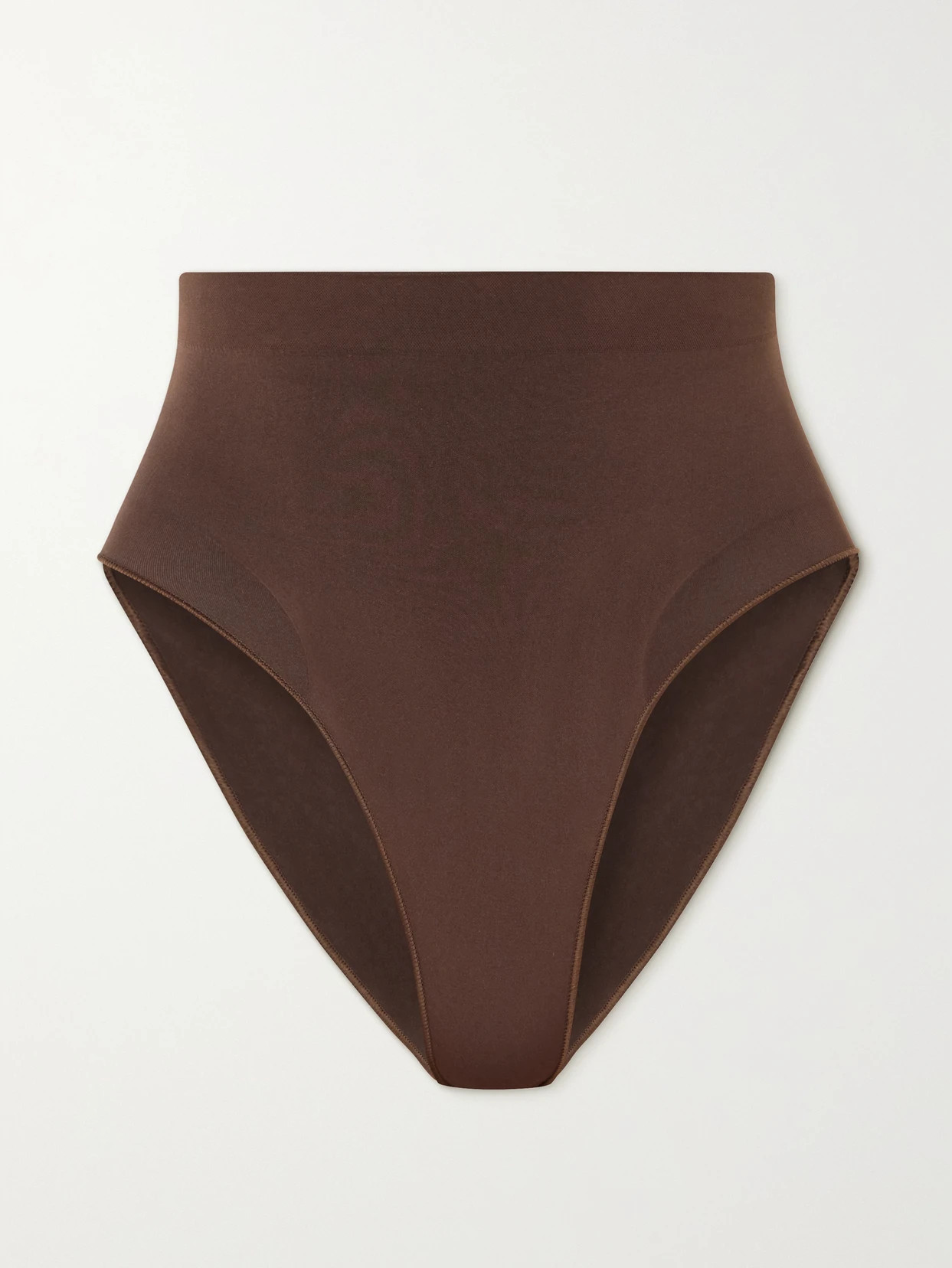 SKIMS - Seamless Sculpt Mid Waist Brief - Cocoa | NET-A-PORTER (UK & EU)