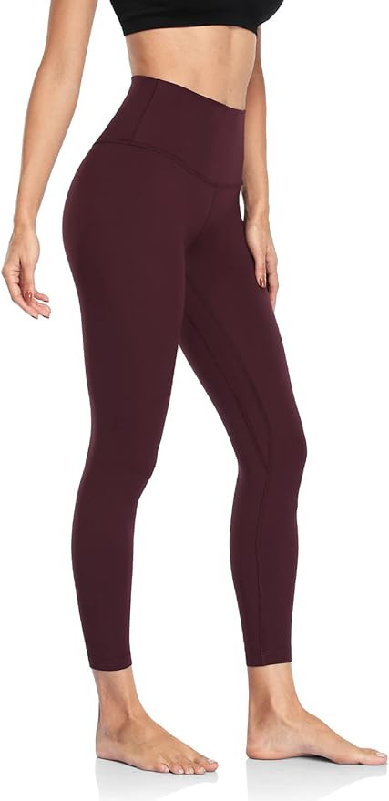 HeyNuts Essential Leggings, High Waisted Compression Soft Pants Workout Athletic Yoga Pants 25" | Amazon (US)