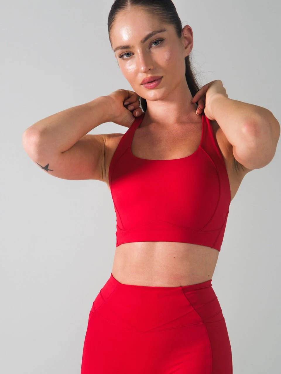 Airbrush Sports Bra - Lipstick Red | Buffbunny Collection