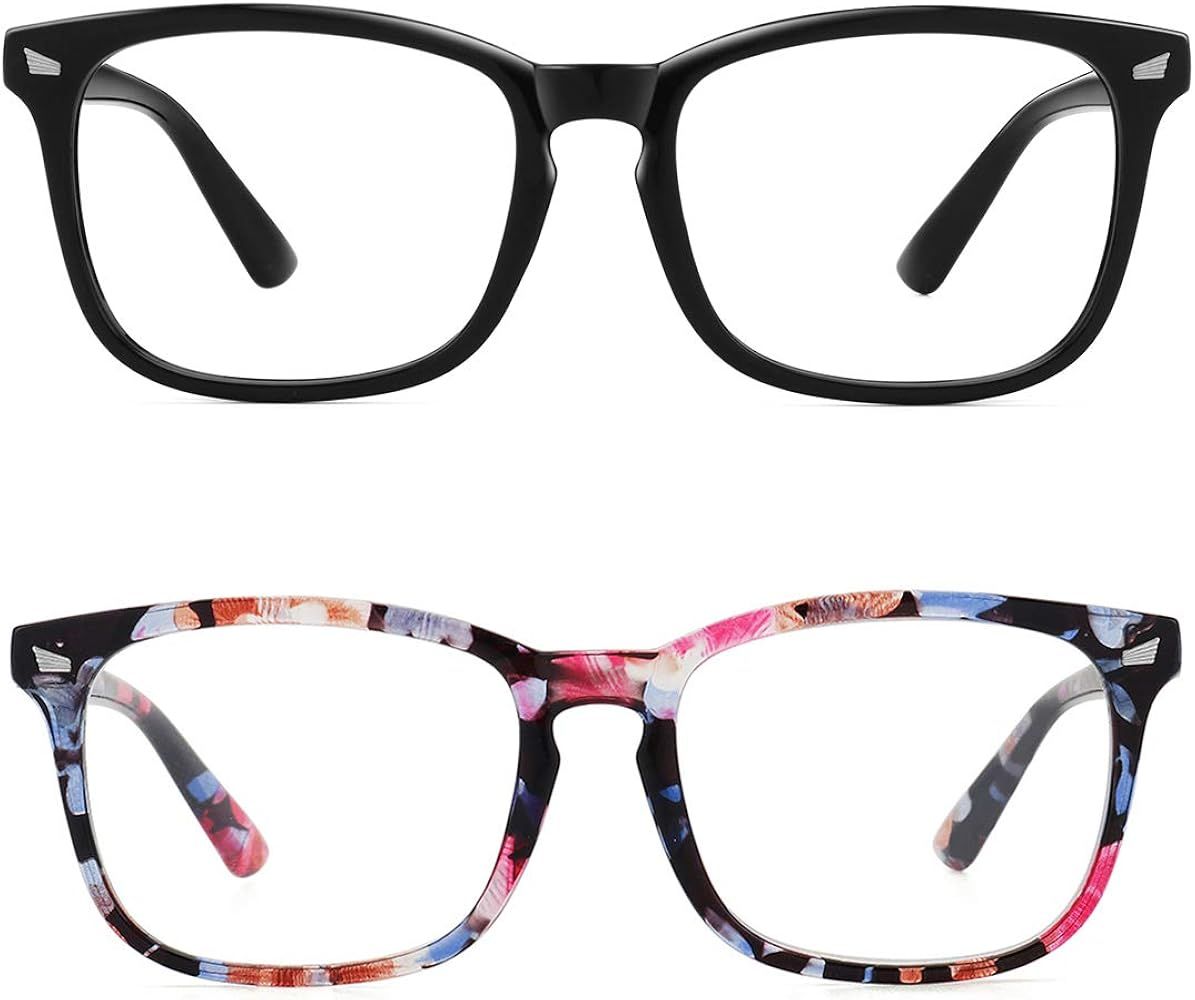 Blue Light Blocking Glasses, Anti Eye Strain Headache (Sleep Better),Computer Reading Glasses UV4... | Amazon (US)