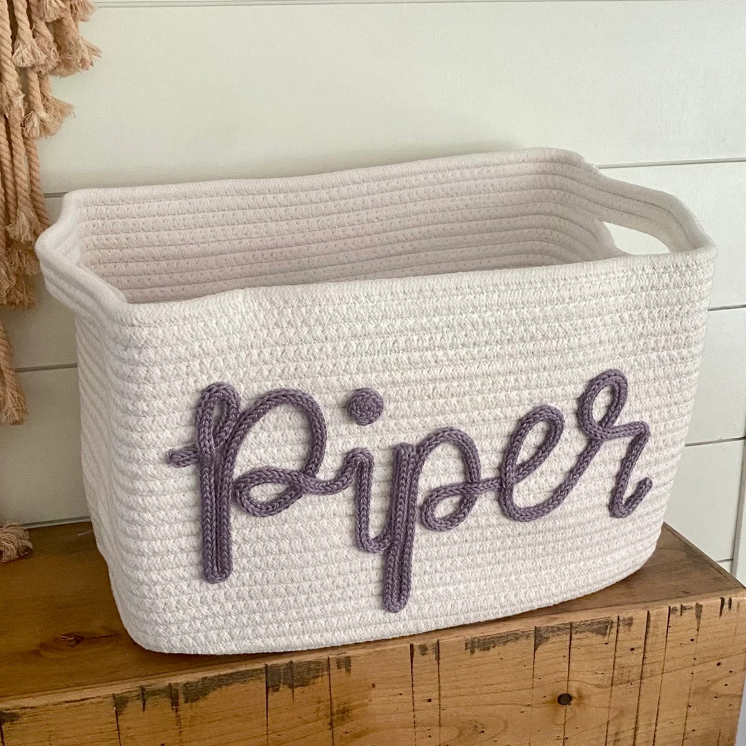 Personalized Basket Monogrammed Basket Custom Name Basket - Etsy | Etsy (US)