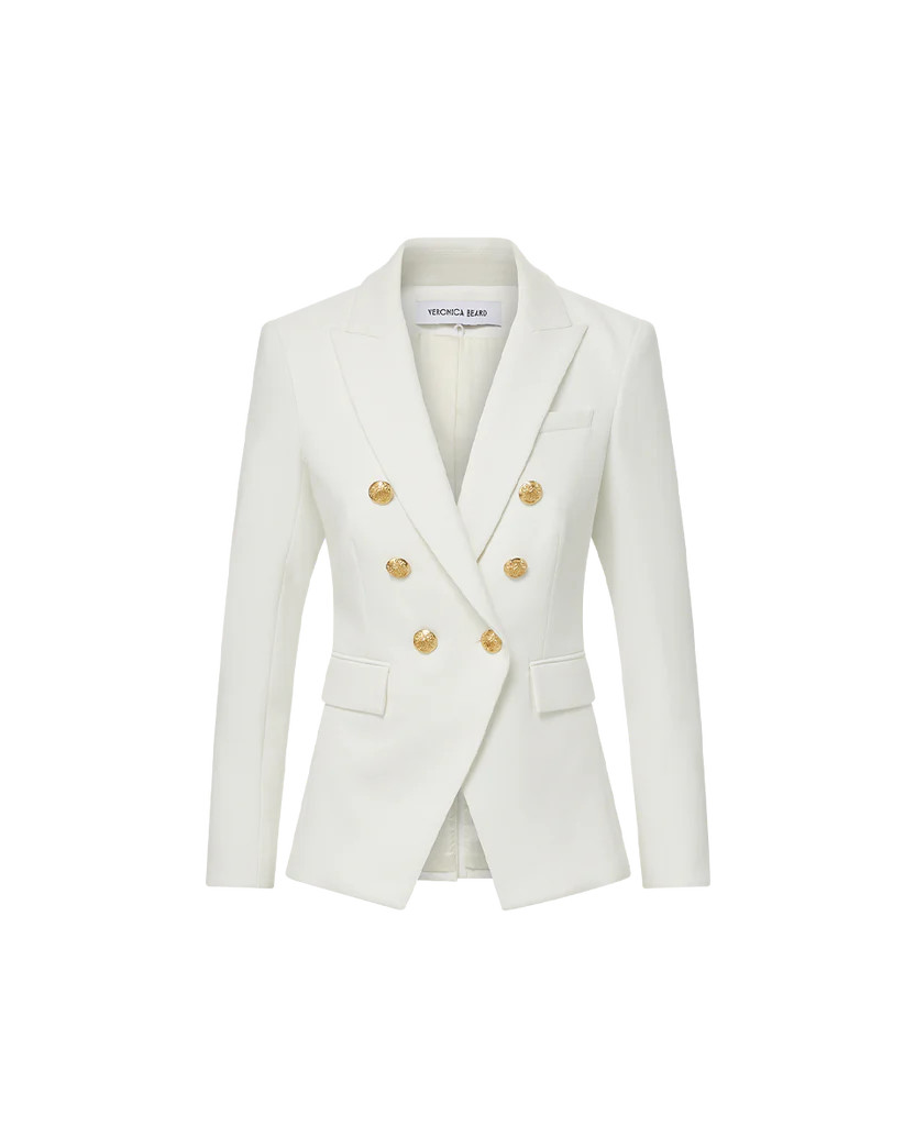 Miller Dickey Jacket in Off-White/Gold | Veronica Beard | Veronica Beard UK