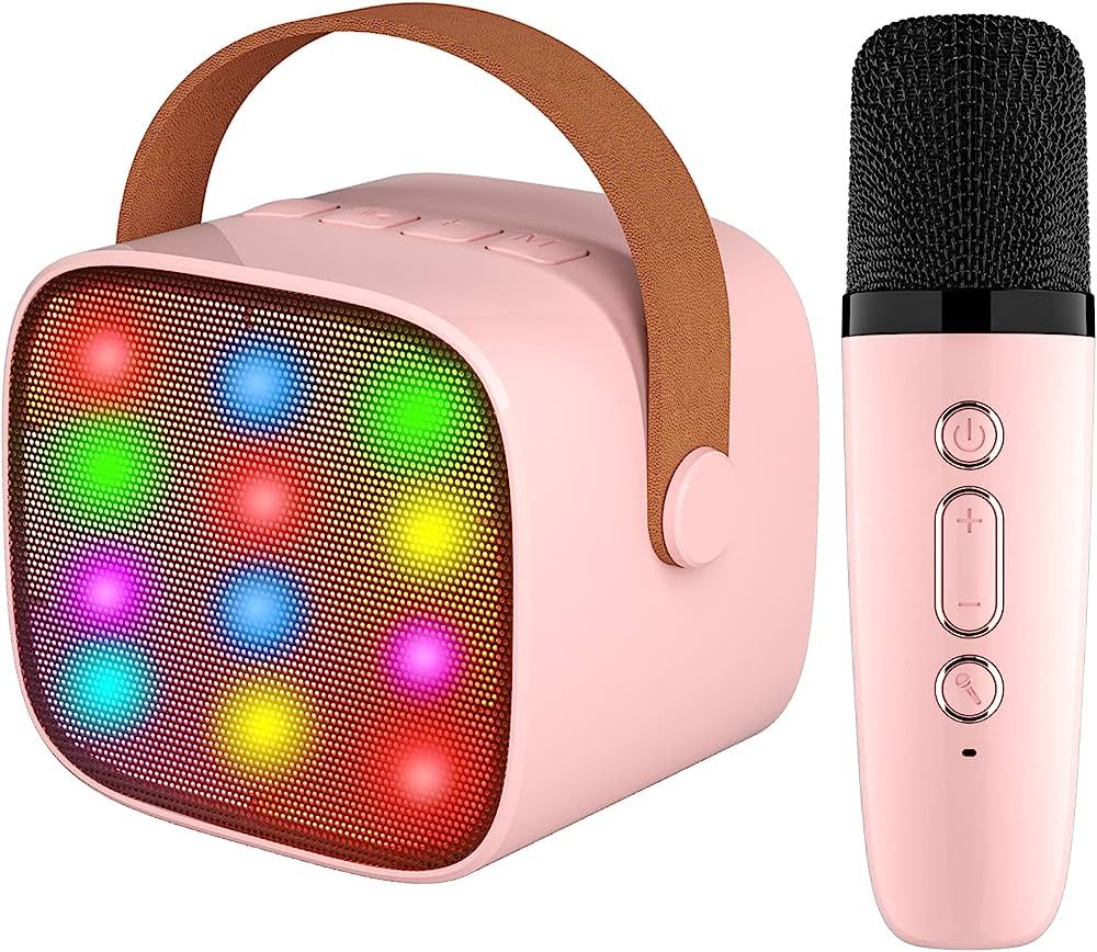 YLL Kids Karaoke Machine, Portable Bluetooth Speaker with Wireless Microphone, Music Player Toys ... | Amazon (US)