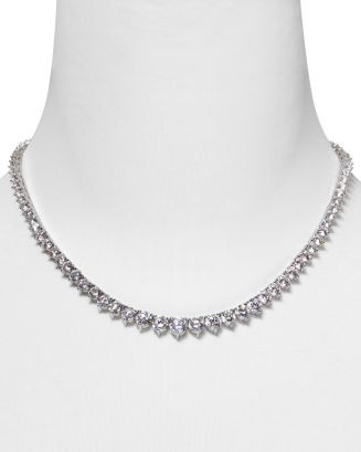 Round Graduated Tennis Necklace, 16" | Bloomingdale's (US)