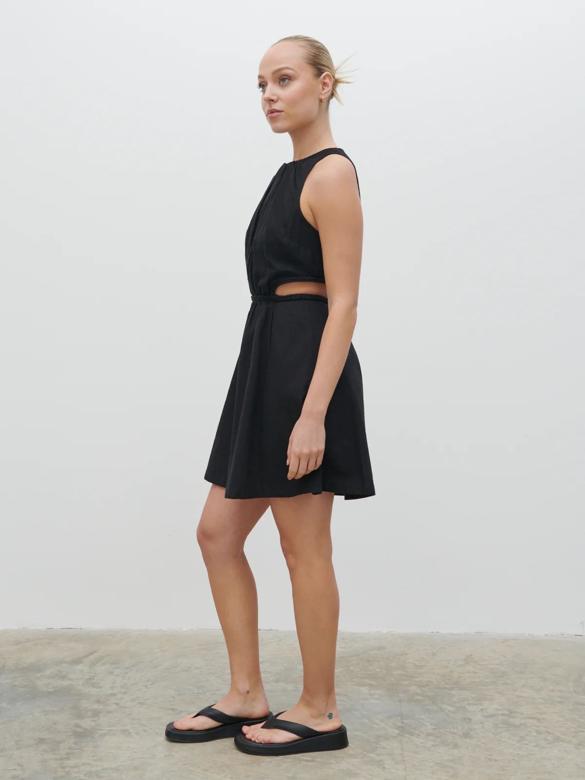 Melody Cut Out Mini Dress - Black | Pretty Lavish (UK)