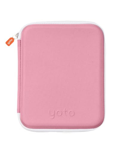 Yoto Card Case in Think Pink – Kids Accessory, Soft Portable Folder with Zipper & 64 Pockets for Player & Mini Audiobook Cards, Binder Sleeve Holder for Travel | Amazon (US)