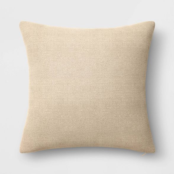 Washed Linen Square Throw Pillow - Threshold™ | Target