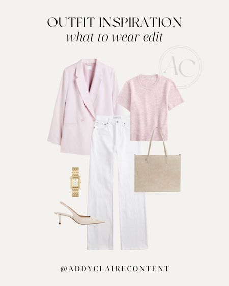Business Casual Outfit Inspo
Work outfits for women in their 20’s/ business casual ideas/ Office outfit/ smart casual/ women’s workwear/ cold weather outfit/ capsule wardrobe/ easy outfit ideas/ White jeans outfit/ slingback heels/ 

#LTKSpringSale 

#LTKworkwear #LTKstyletip