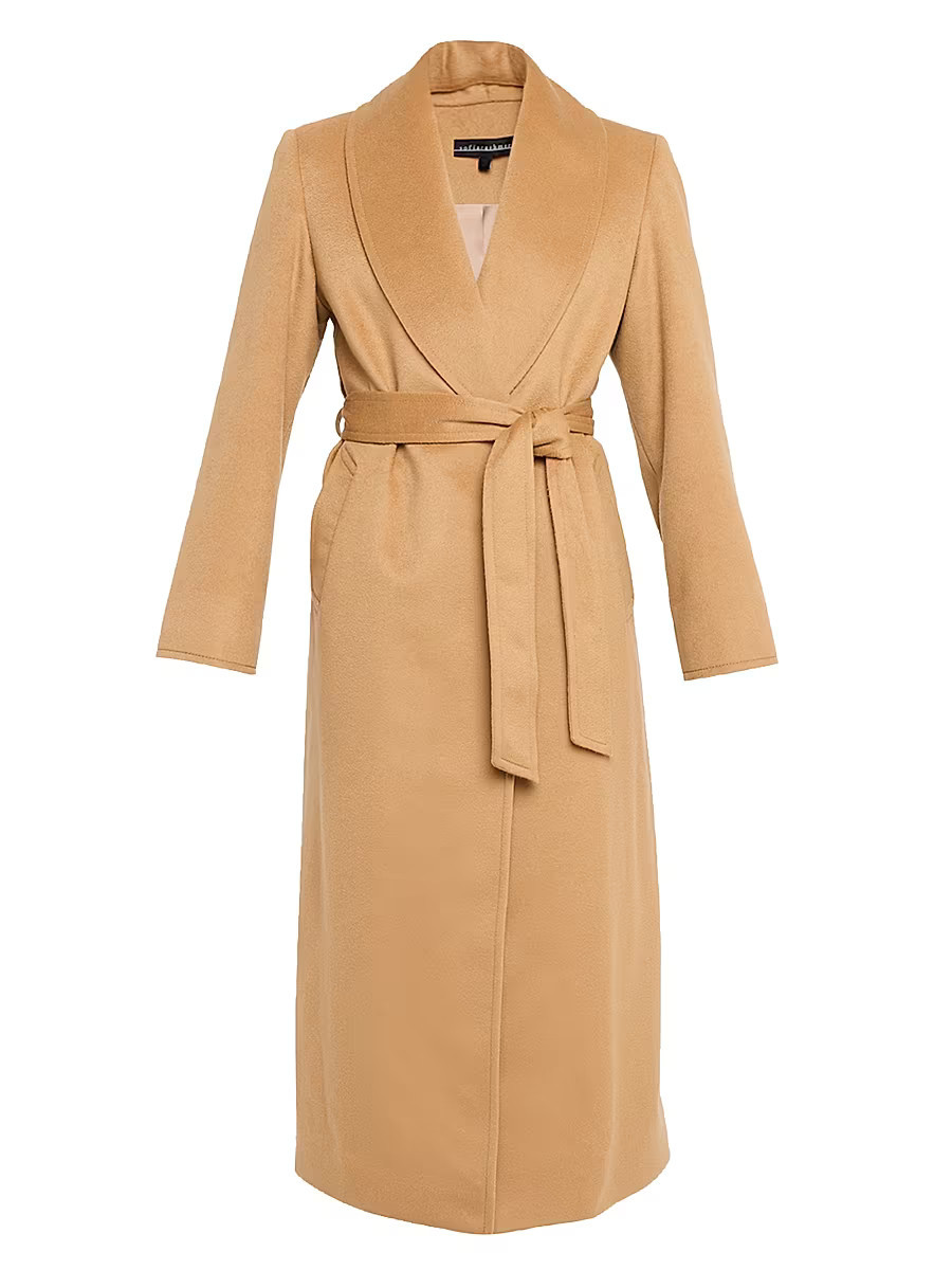 Women's Cashmere Shawl-Collar Coat - Camel - Size 2 | Saks Fifth Avenue