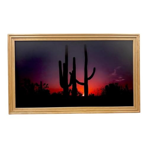 55 Inch TV frame for Hisense Canvas TV. Natural wood with clear protective sealer (not for use with other models) Handmade wood TV Frame | Amazon (US)