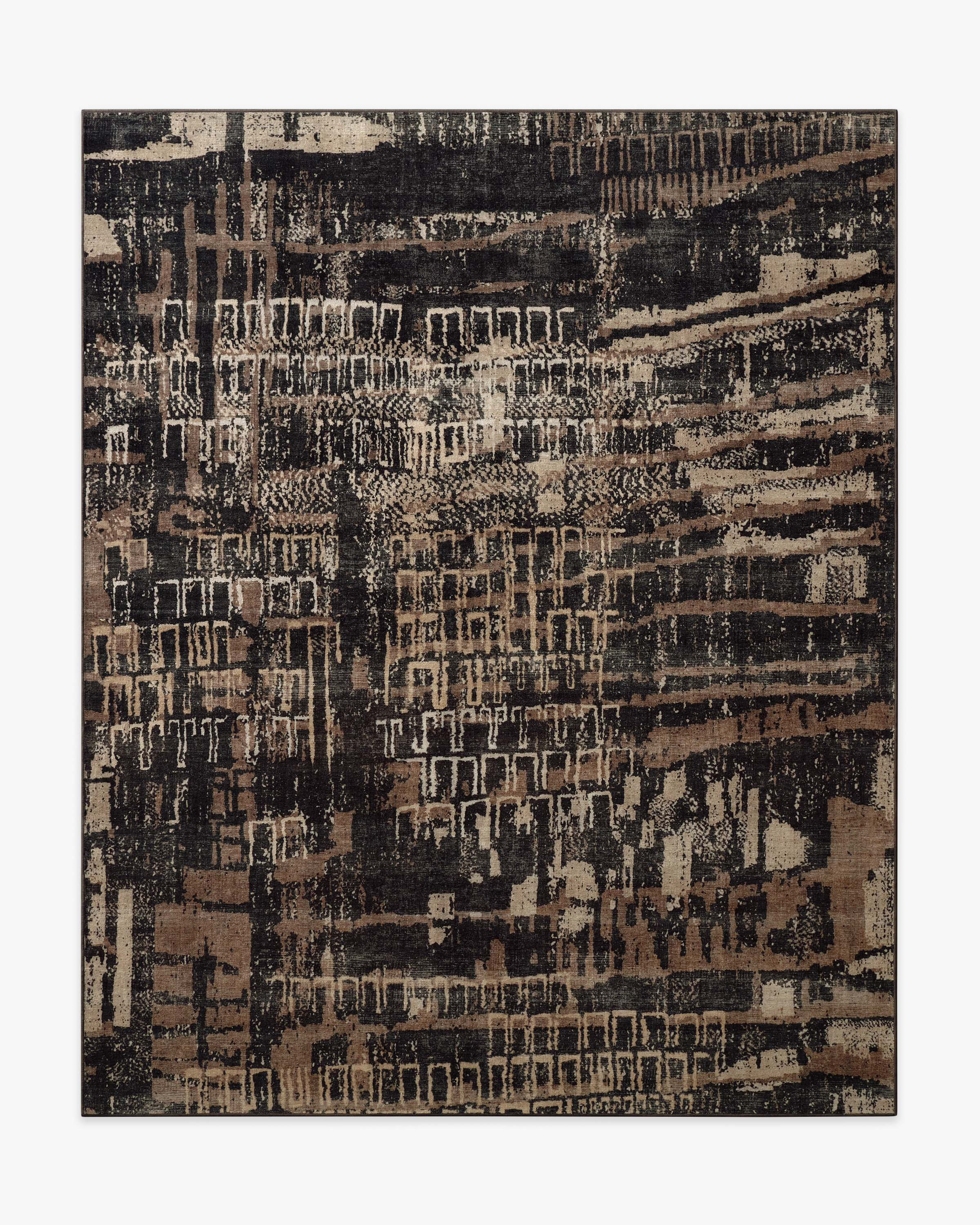 Ourea Dark Wood Rug | Ruggable