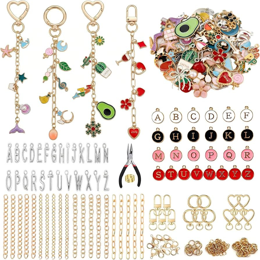 Layorslit 314PCS Keychain Making Kit, Jewelry Bag Charms for DIY Crafting | Amazon (CA)