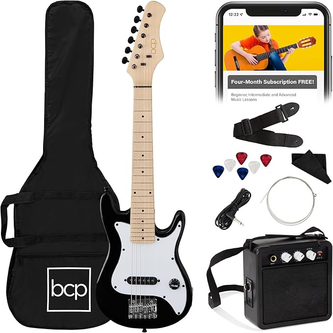 Best Choice Products 30in Kids Electric Guitar Beginner Starter Kit w/ 5W Amplifier, Strap, Gig B... | Amazon (US)