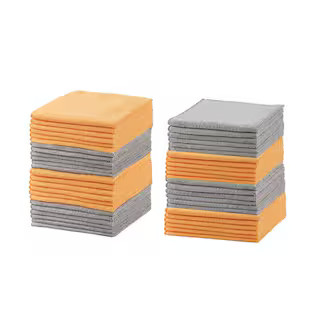 HDX 16 in. x 16 in. Multi-Purpose Microfiber Towel (24-Pack) 2142099 - The Home Depot | The Home Depot