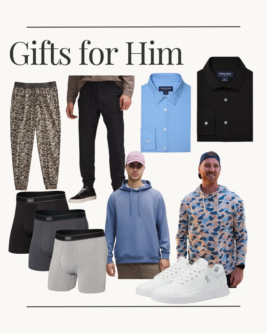 Luke owns all of this and loves them! Size up one in burlebo joggers 