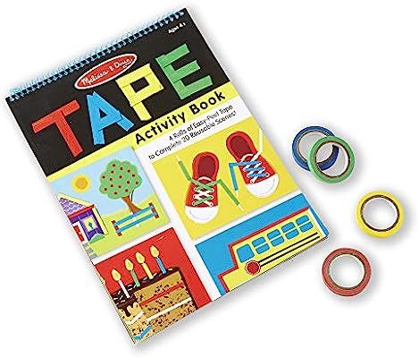 Melissa & Doug Tape Activity Book (Early Learning Skill Builder, 4 Rolls of Easy-Tear Tape, Sturd... | Amazon (US)