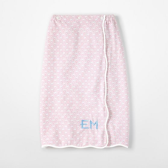 Sanderson Scalloped Towel Wrap​ | Mark and Graham