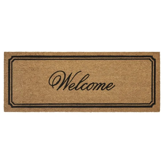 My Texas House Black Border Welcome Outdoor Coir Mat, 18" x 47" | Walmart (US)