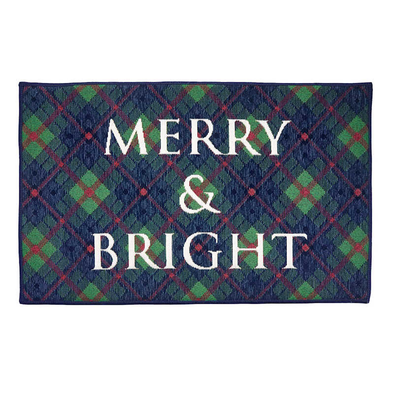 Merry & Bright Rug Mat, 18x30 | At Home