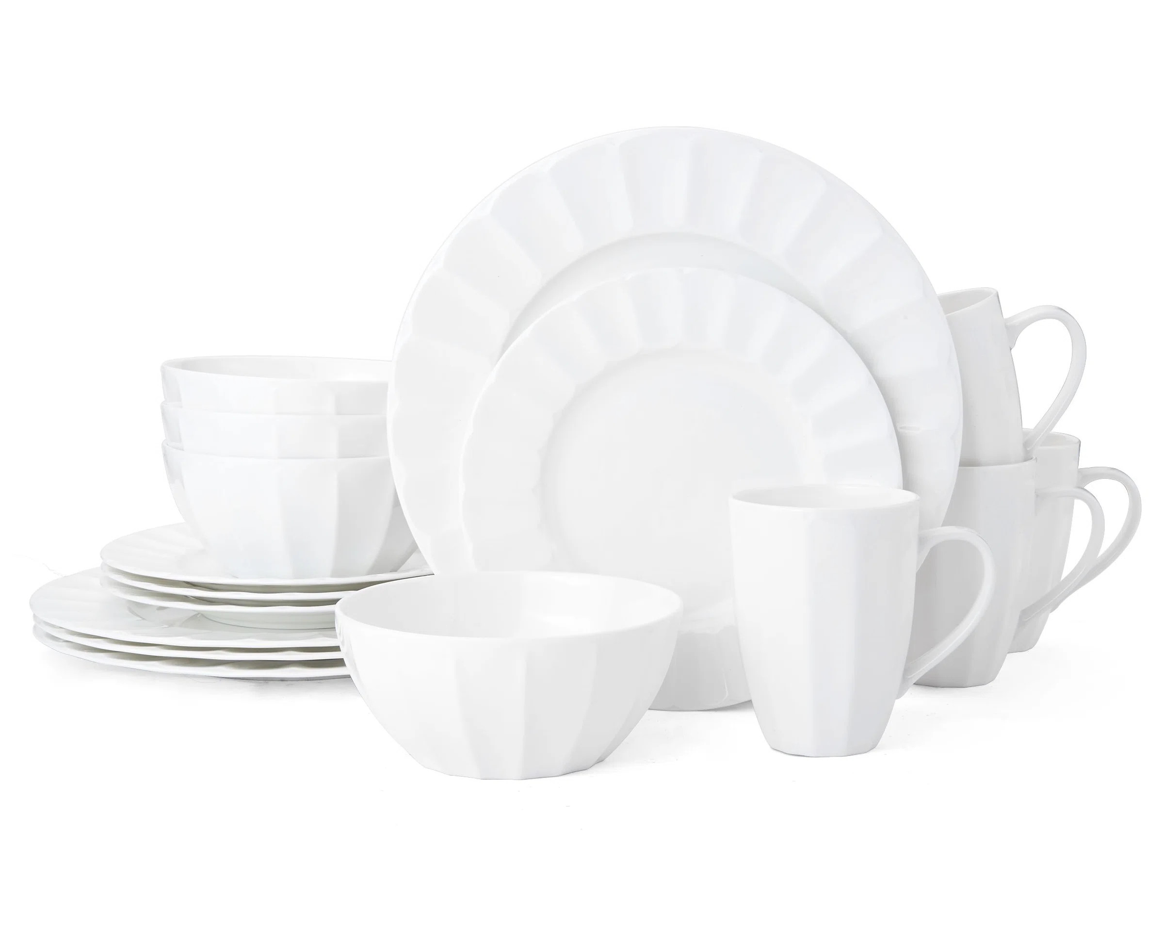 Mikasa Bonaire 16-Piece Lightweight Chip-Resistant Bone China Dinnerware Set, Service for 4 & Rev... | Wayfair North America