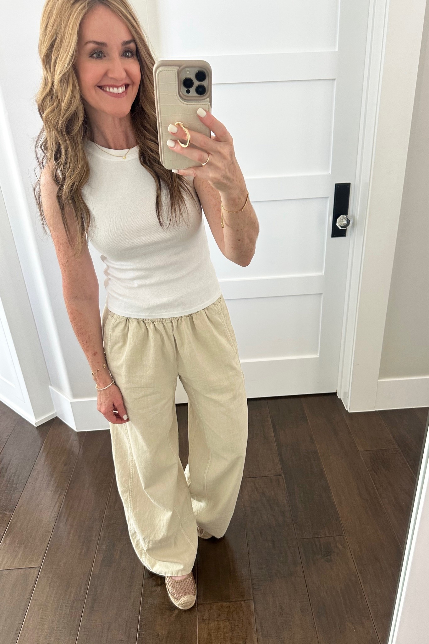 These anthro linen pants + top make me look effortlessly put together. Love! 💕

#LTKootd #LTKSeasonal #LTKgrwm
