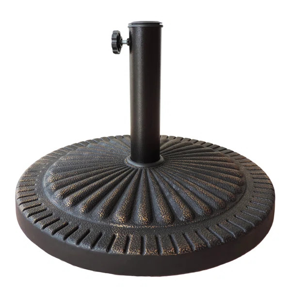 Apollonia Patio 31-lb All-Weather Outdoor Poly-Resin Umbrella Base - Bronze | Wayfair North America