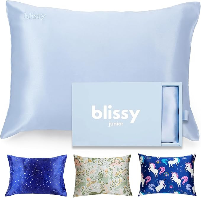 Blissy Toddler Silk Pillowcase - 100% Pure Mulberry Silk - 22 Momme 6A High-Grade Fibers - Soft a... | Amazon (US)