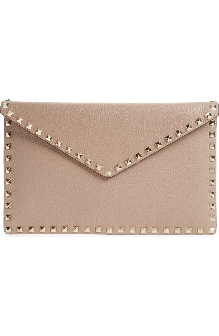 Rockstud Leather Envelope Pouch | Nordstrom